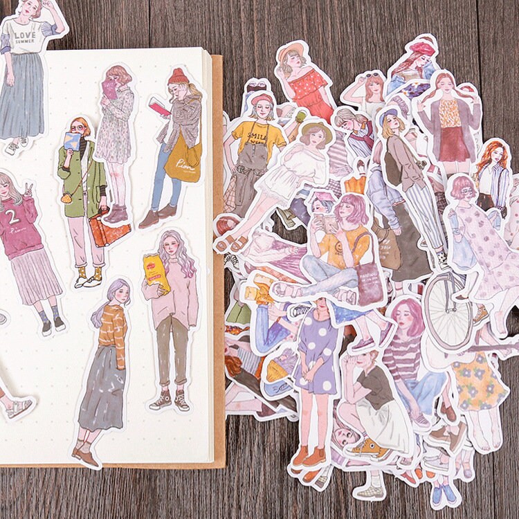 Girl Fashion Stickers - 100 pcs – mylittleangeluk